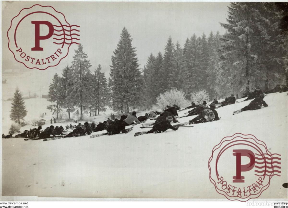 Fotograf&iacute;a antigua: Oberammergau Bavarian Alps, Germany BAVARIA ALEMANIA WINTER SPORT SPORTS DHIVER 16*12CM Fonds Vic