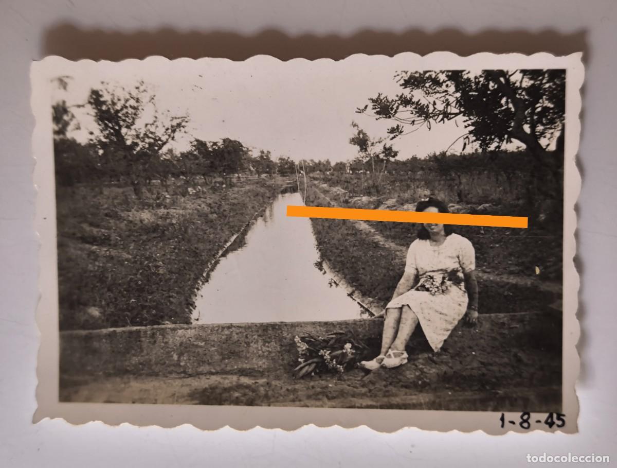 Fotografia antiga: Antigua fotograf&iacute;a. Canal. Castell&oacute;n. A&ntilde;os 40.