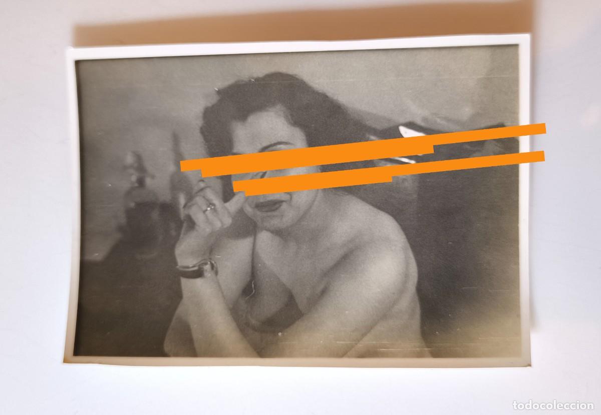 Fotograf&iacute;a antigua: Antigua fotograf&iacute;a. Chica, mujer posando. Desnuda, desnudo. Art&iacute;stico. A&ntilde;os 50.