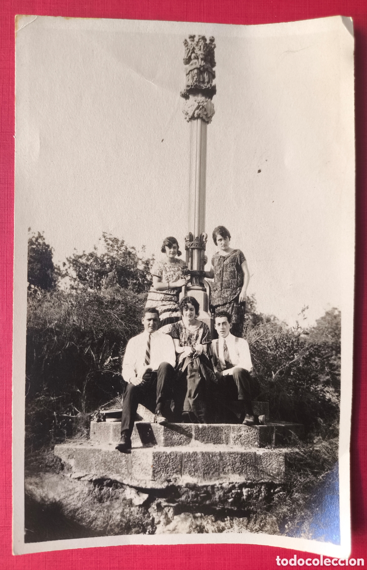 Fotograf&iacute;a antigua: CANET DE MAR CREU PARC MISERIC&Ograve;RDIA FOTOGRAF&Iacute;A GRUPAL C. 1920