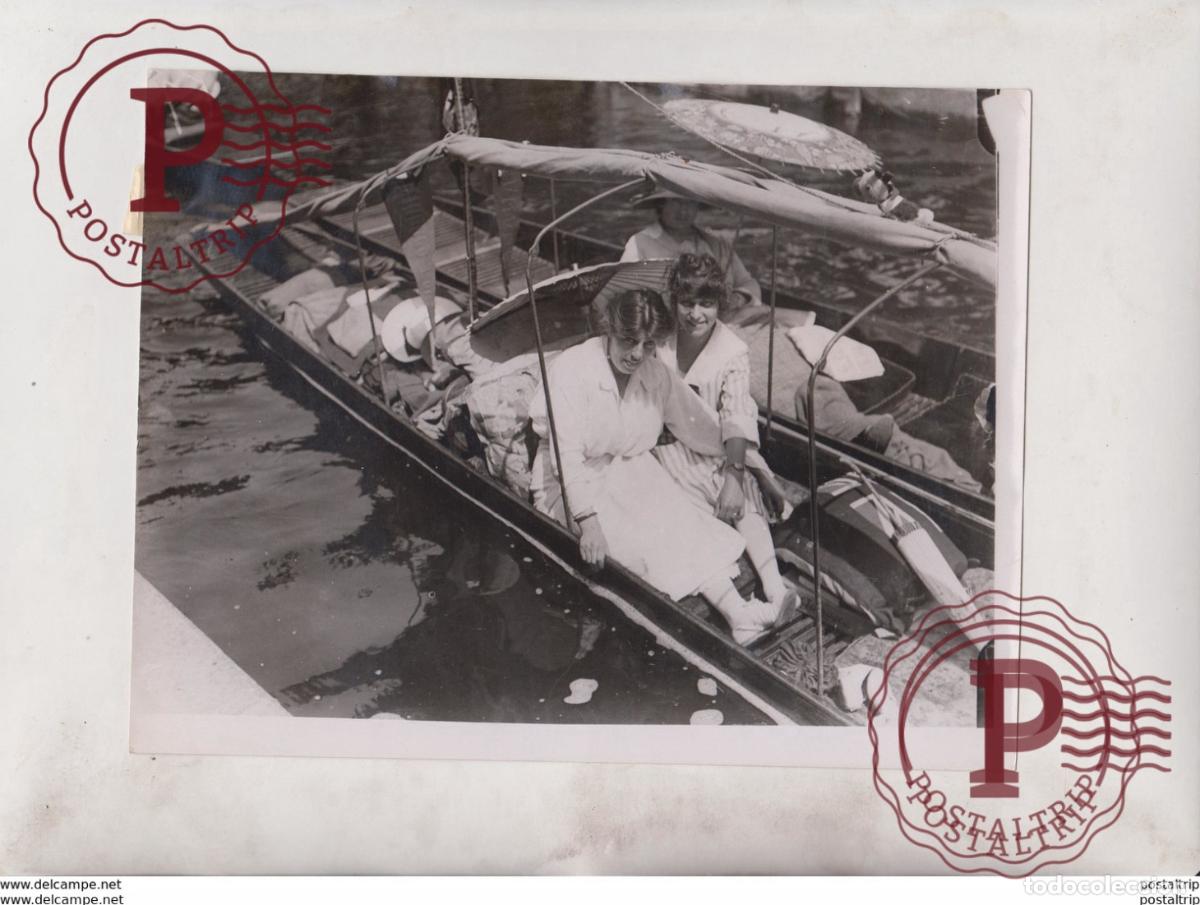 Alte Fotografie: SCENES ON THE RIVER MAIDENHEAD 21*16 CM Fonds Victor FORBIN 1864-1947