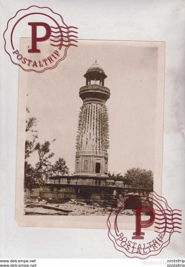 Fotografia antiga: INDIA INDE ELEPHANT TOWER QUEEREST TEMPLE ANGRU 21*16CM Fonds Victor FORBIN 1864-1947