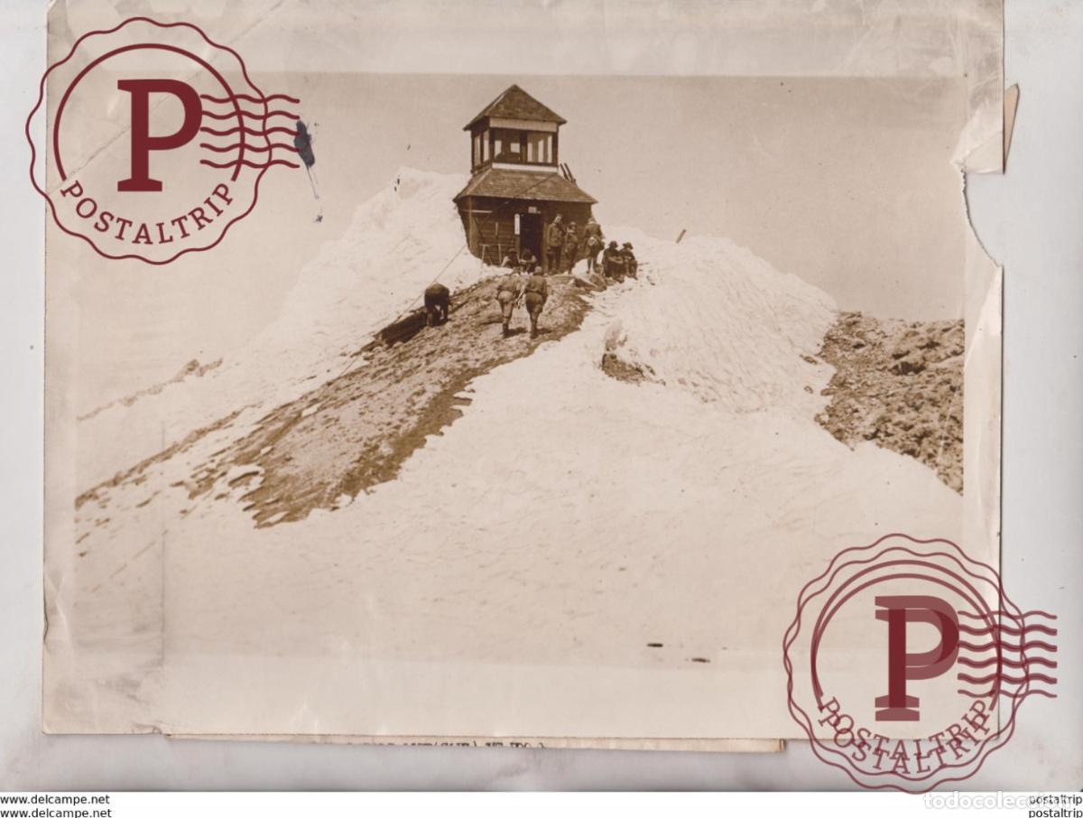 Alte Fotografie: CLIMBER FOREST RANGER MOUNT HOOD OREGON USA MOUNTAIN CLIMBERS 1924 WINTER SPORTS 25*20CM Fonds Vict