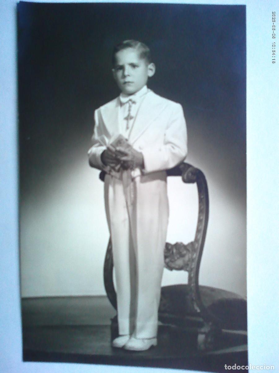 Fotograf&iacute;a antigua: PRECIOSA FOTO DE ESTUDIO DE NI&Ntilde;O DE PRIMERA COMUNION