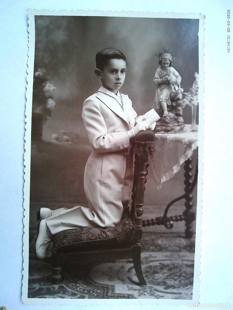 Fotograf&iacute;a antigua: PRECIOSA FOTO DE ESTUDIO DE NI&Ntilde;O DE PRIMERA COMUNION, 1945. CORDOBA