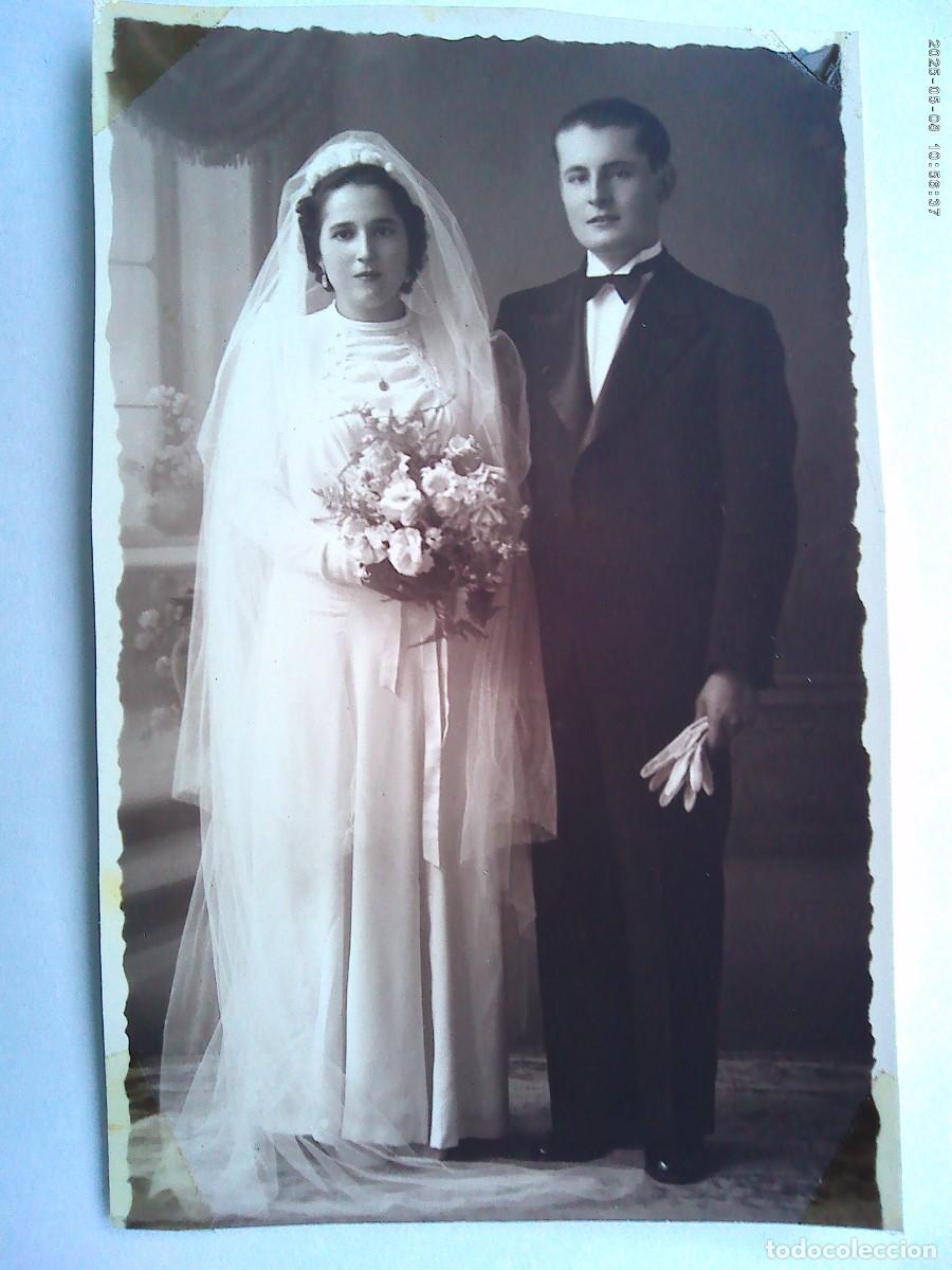Fotograf&iacute;a antigua: PRECIOSA FOTO DE ESTUDIO DE BODA A&Ntilde;OS 30