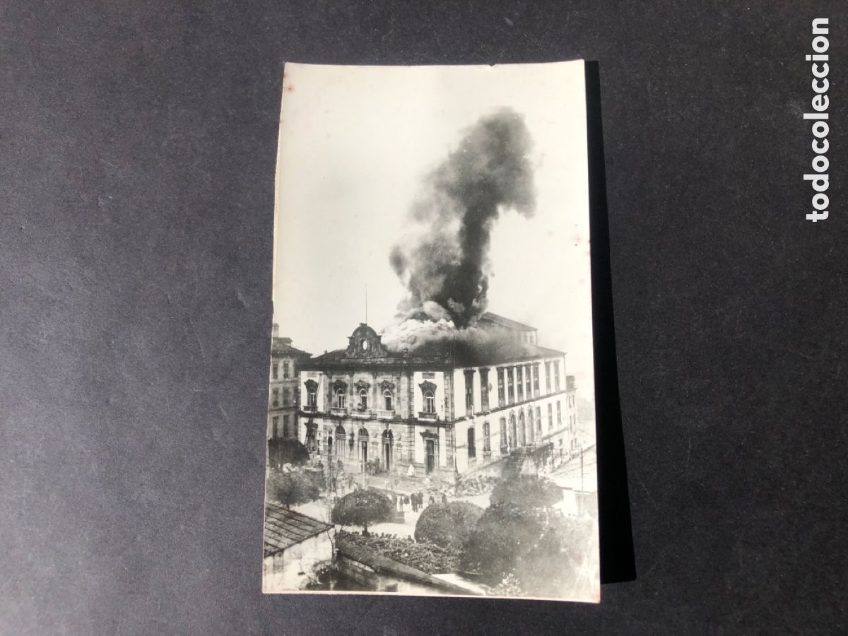 Antique Photography: Antigua foto incendio teatro Rosalia de Castro VIGO PACHECO