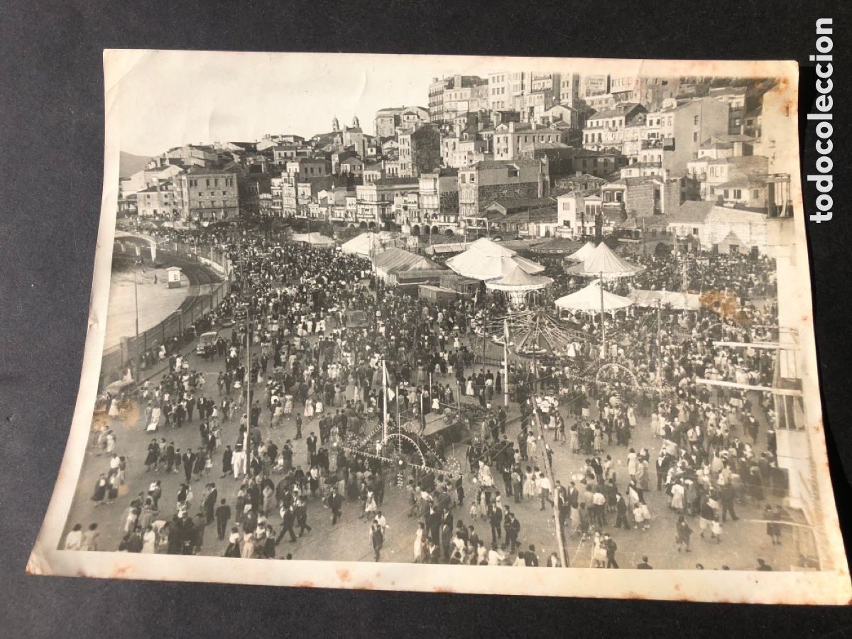 Fotografia antiga: Antigua foto fiestas del Berbes VIGO GALICIA