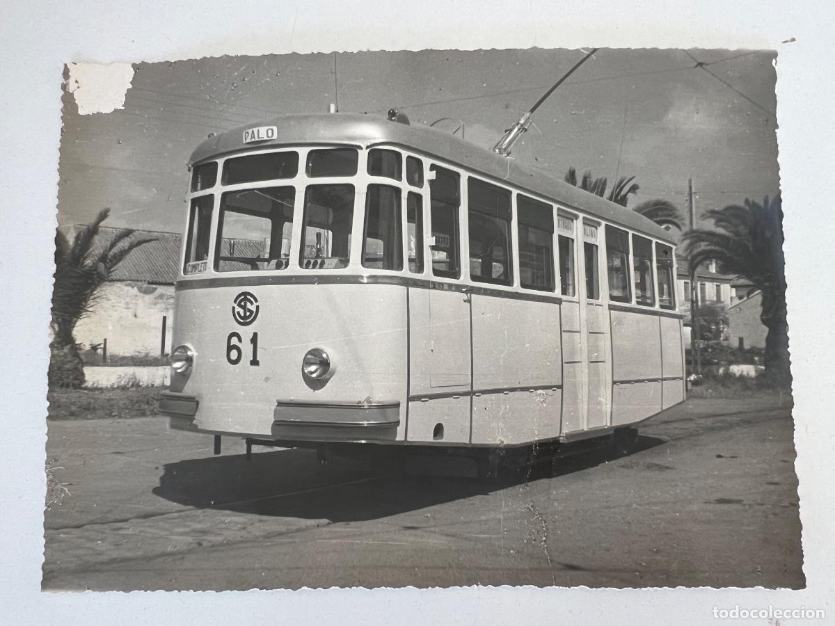 Fotograf&iacute;a antigua: FOTOGRAFIA ORIGINAL TRANVIA EL PALO MALAGA