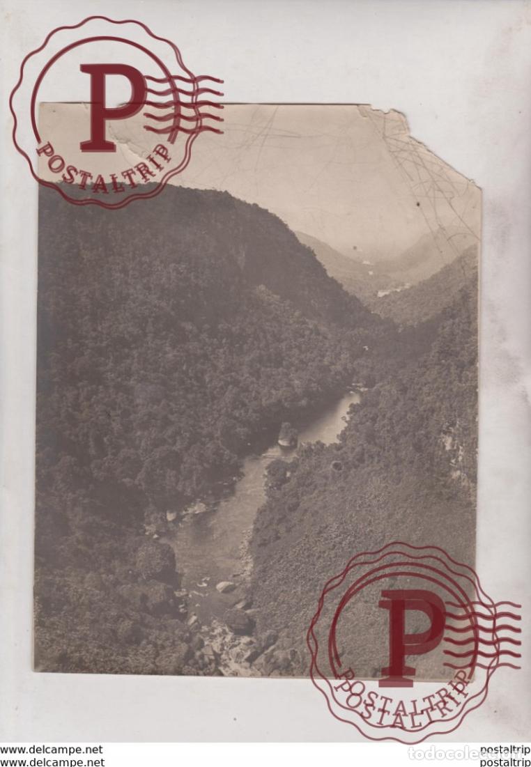 Fotografia antiga: ETAT AGOY&Aacute;N BOLIVIA RIVER PASTAZA 22*17 CM Fonds Victor FORBIN 1864-1947