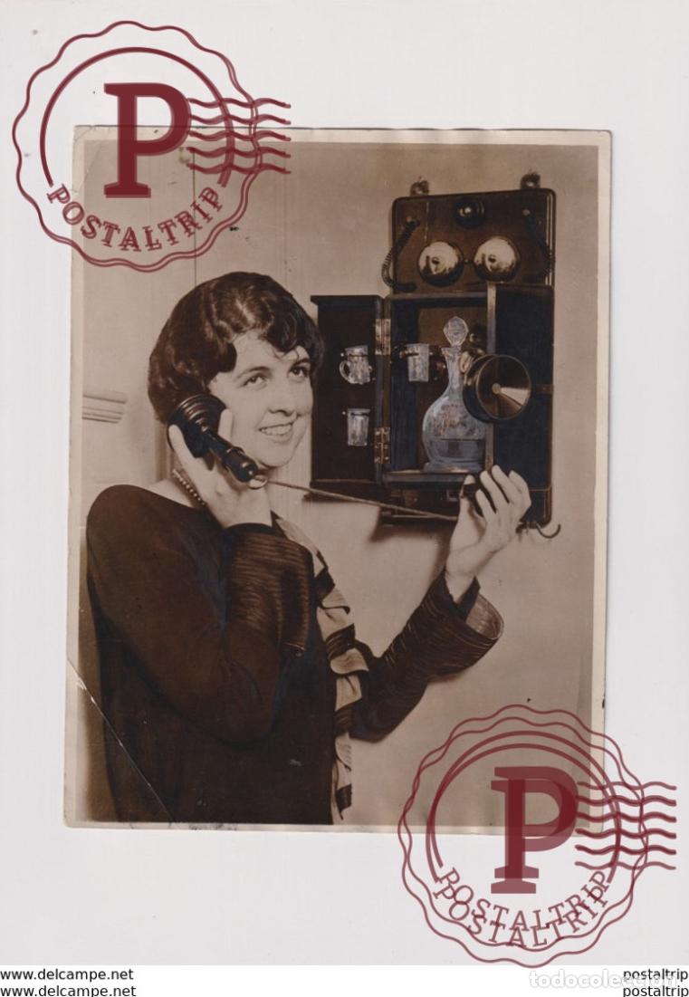 Alte Fotografie: TELEPHONE AND DRINKS +- 21*16CM&nbsp;Fonds Victor FORBIN 1864-1947
