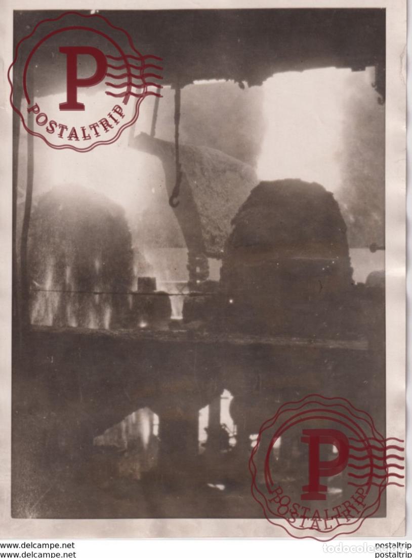 Alte Fotografie: MANUFACTURE OF STEEL GIANT BESSEMER BLOWERS ETATS UNIS USA FONDERIE +- 21*16CM&nbsp;Fonds Victor FORBIN