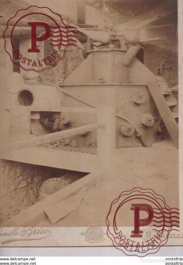 Alte Fotografie: +-1880 TRES GRAND ALBUMINE USINE MARSEILLE CAMILLE BRION +- 30*23CM&nbsp;Fonds Victor FORBIN 1864-1947