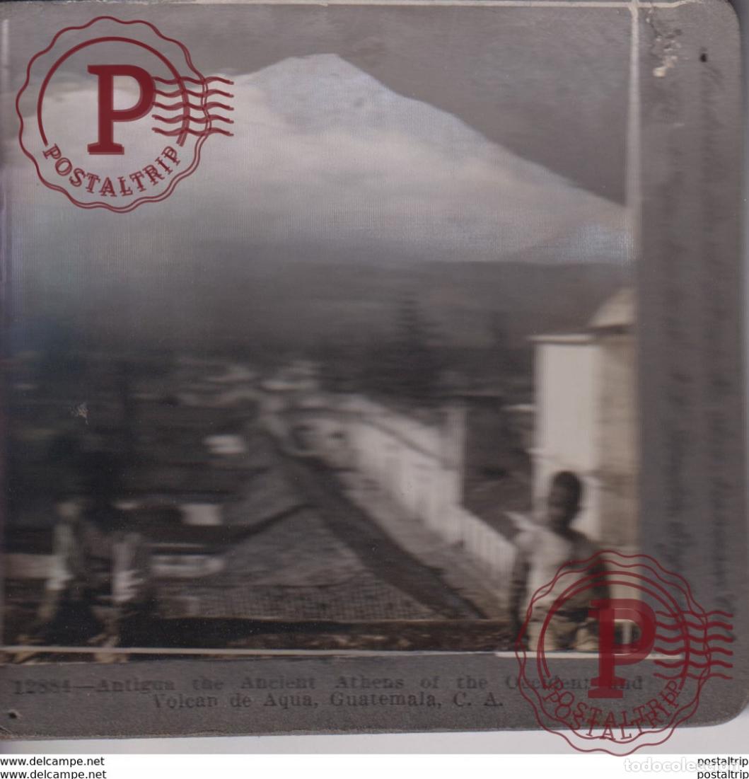 Photographie ancienne: VOLCAN DE AQUA GUATEMALA +- 9*9CM&nbsp;Fonds Victor FORBIN 1864-1947