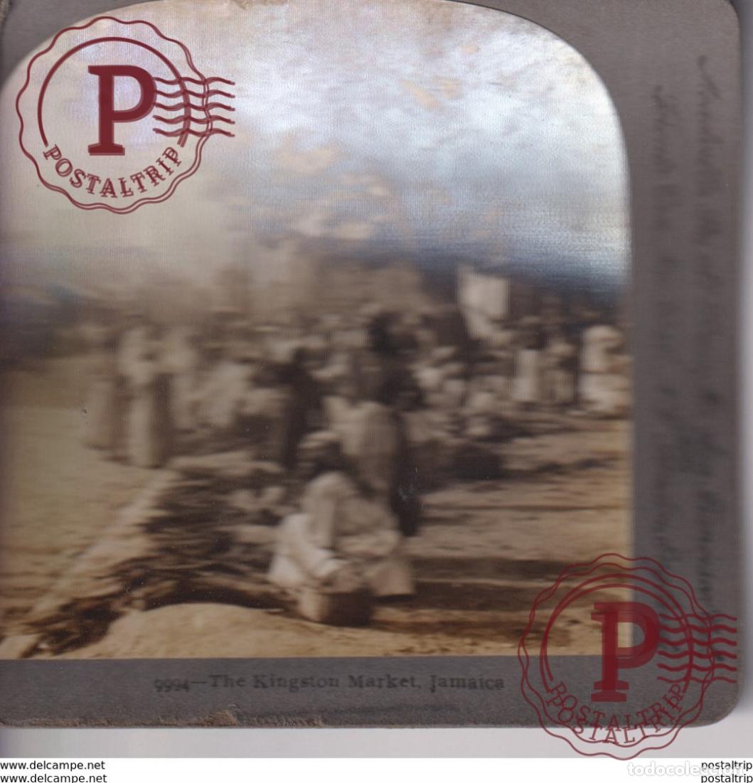 Photographie ancienne: JAMAICA THE KINGSTON MARKET +- 9*9CM&nbsp;Fonds Victor FORBIN 1864-1947