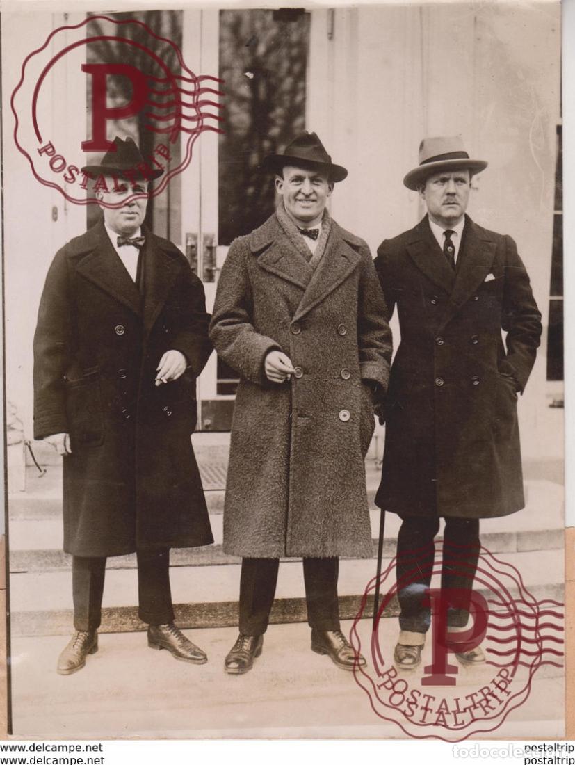 Fotograf&iacute;a antigua: LEGION HEADS DANIEL F STECK CHAIRMAN COL HANFORD MCNIKER TAYLOR AMERICAN LEGION 20*15CM Fonds Vict