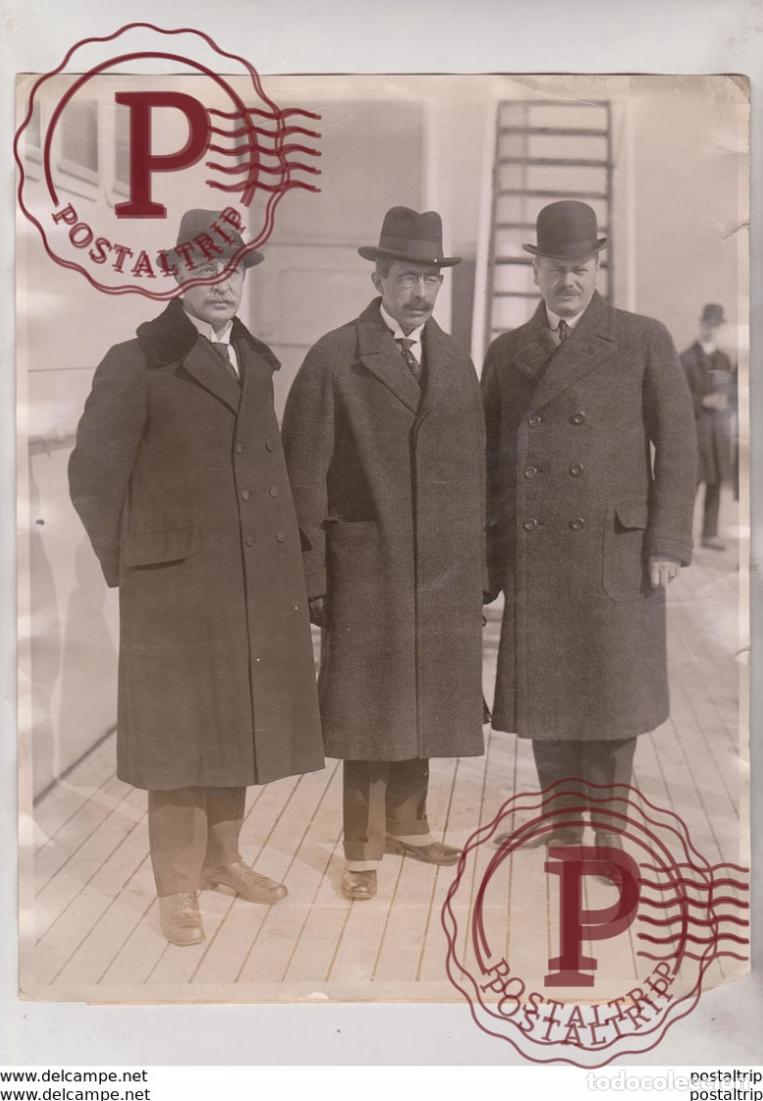 Photographie ancienne: LEGATES FROM HOLLAND SS ROTTERDAM LIMITATION ON ARMAMENTS MORESAC KORNEBECK 25*20CM Fonds Victor F