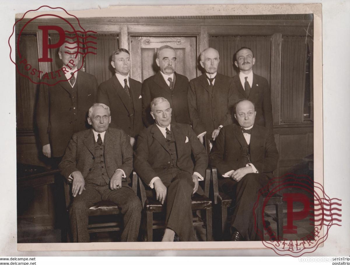 Photographie ancienne: INTERNATIONAL CONFERENCE OF AMERICAN STATES SANTIAGO CHILE HENRY FLETCHER BELGIUM 25*20CM Fonds Vic