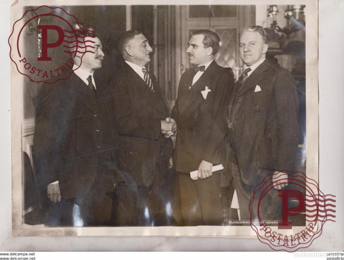 Photographie ancienne: ELECTED PRESIDENT MERCHANT TRUCKMENS BUREAU ISAAC GOLDBERG FRED O NELSON MANGAN 25*20CM Fonds Victo