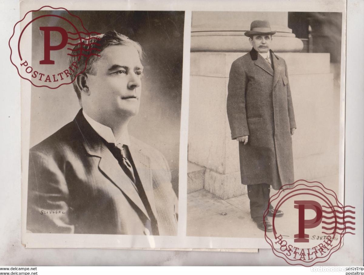 Antique Photography: CONGRESSMAN AND SECRETARY OF LABORS PEACE COUNCIL INDICTED FOR MUNITION PLOTS 25*20CM Fonds Victor F