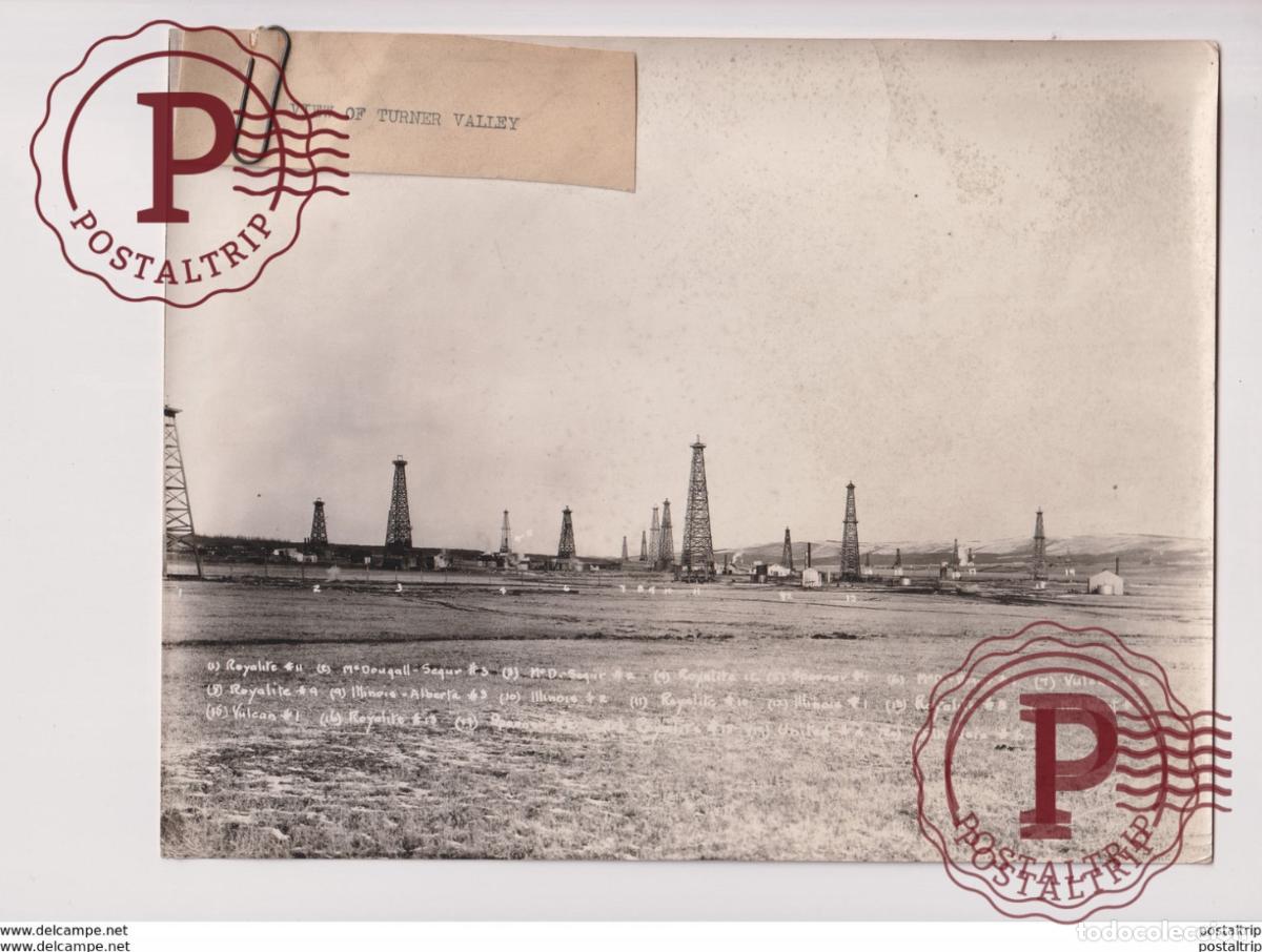 Fotografia antiga: ALBERTA CANADA TURNER VALLEY MINING MINES MINA 21*16CM Fonds Victor FORBIN 1864-1947