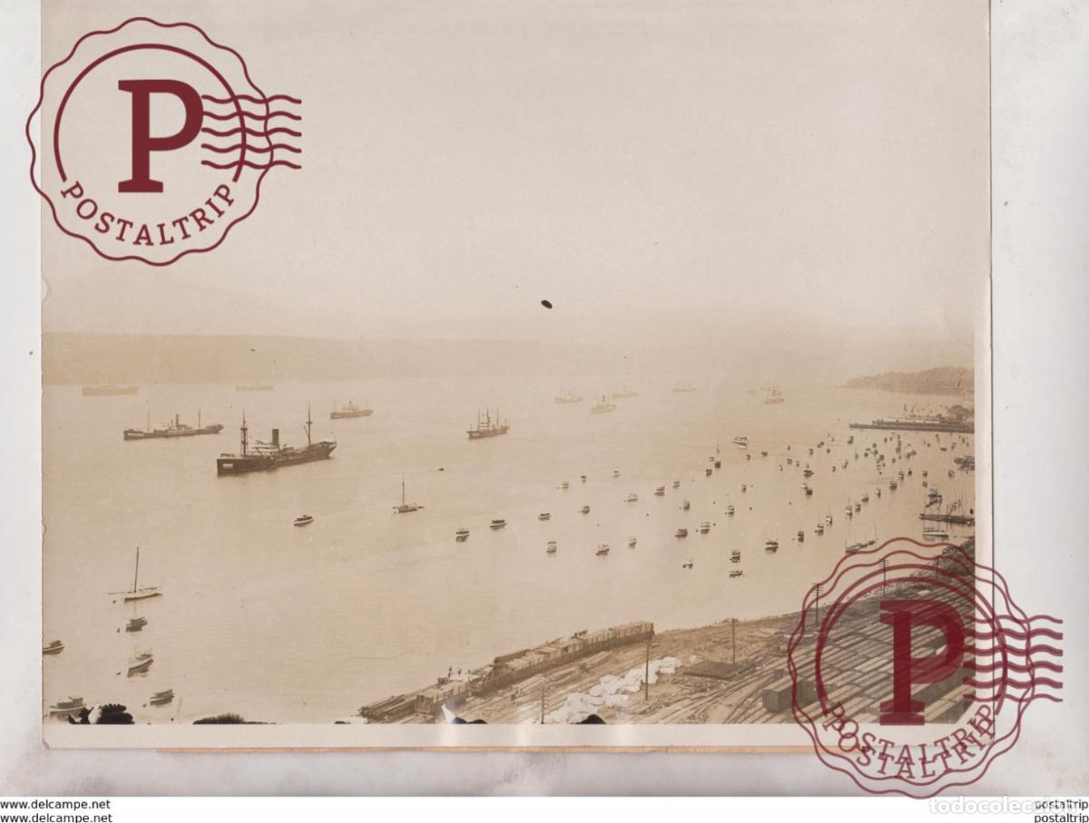 Antique Photography: MAJESTIC HUDSON LADEN NEW YORK CITY CENSORED RIVERSIDE DRIVE CRAFT HADEN HUDSON 25*20CM Fonds Victo