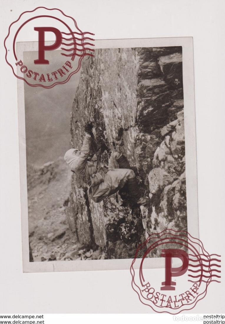 Fotograf&iacute;a antigua: ALPINISMO CLIMBING 21*16CM Fonds Victor FORBIN 1864-1947