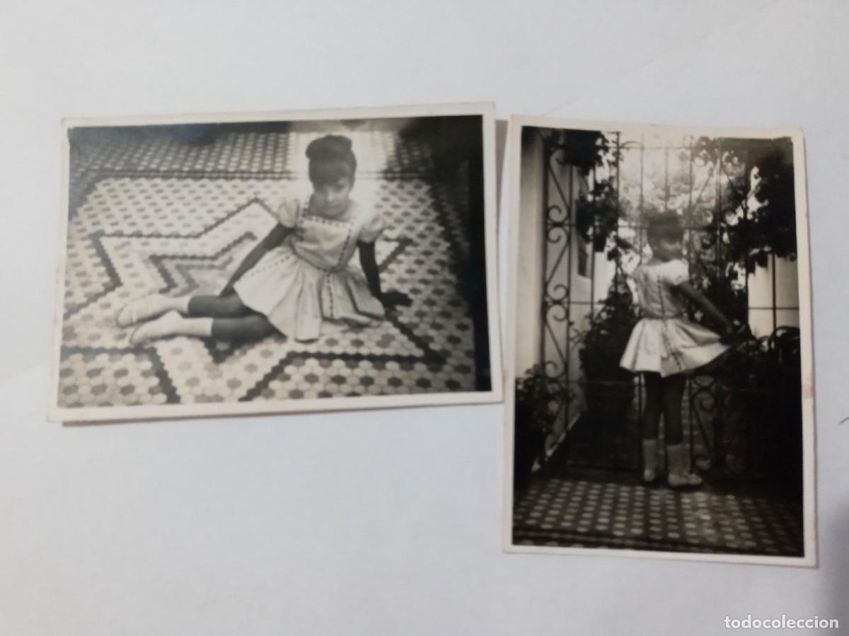 Fotograf&iacute;a antigua: LOTE DE 2 BONITAS FOTOS DE NI&Ntilde;A POSANDO . MORENO , POSADAS ( CORDOBA )