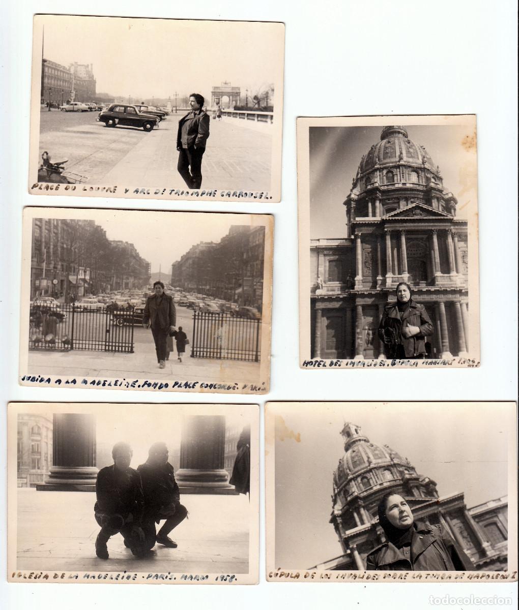 Fotograf&iacute;a antigua: Lote 10 fotos. Par&iacute;s, Francia. A&ntilde;os 60 pc