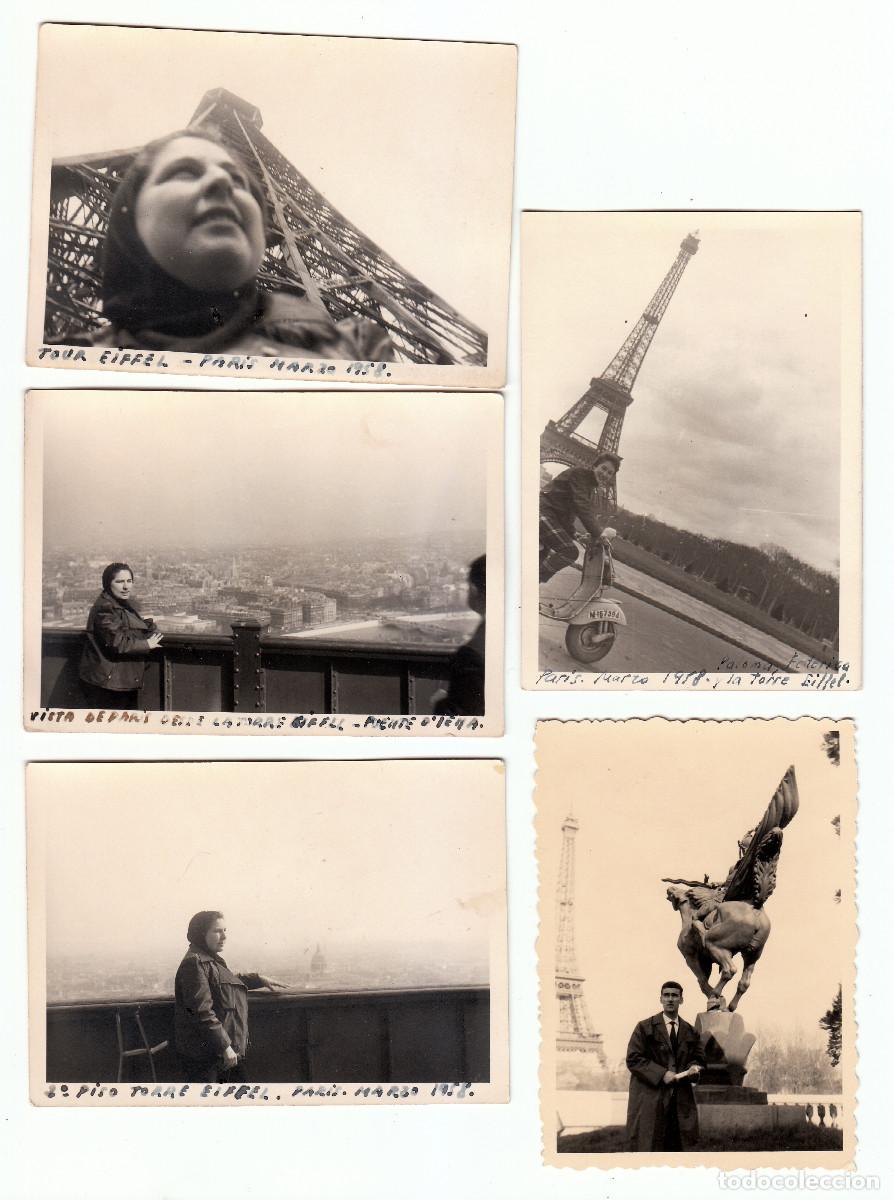 Fotograf&iacute;a antigua: Lote 10 fotos. Par&iacute;s, Francia. A&ntilde;os 60 pc