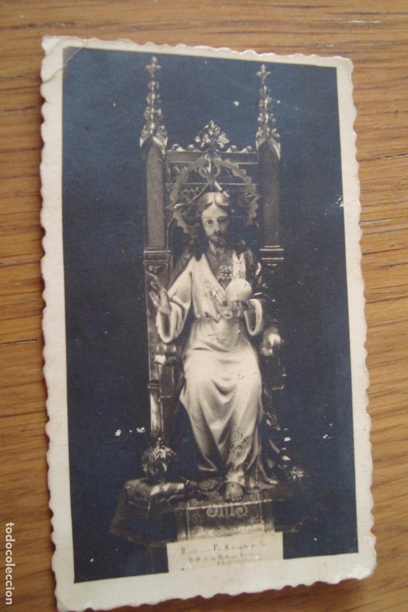 Fotograf&iacute;a antigua: ANTIGUA FOTOGRAFIA IMAGEN CRISTO. RESIDENCIA PIO X. FOTO BURGOS SEVILLA A&Ntilde;OS 40?