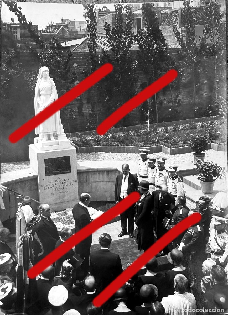 Fotograf&iacute;a antigua: Inauguraci&oacute;n Monumento en Honor a la Reina Victoria Eugenia 1925 - Fotograf&iacute;a Antigua