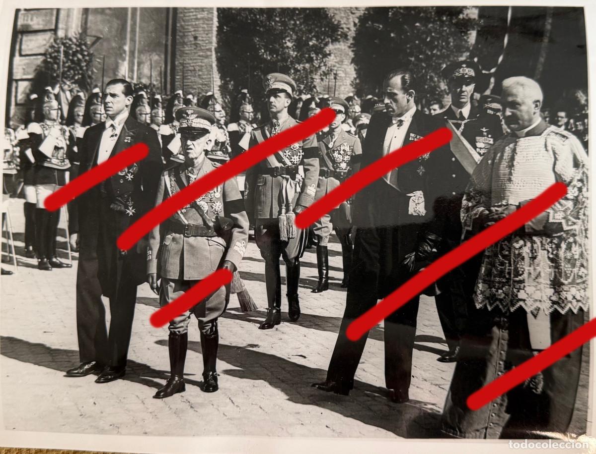 Fotograf&iacute;a antigua: Don Juan de Borbon con el Rey de Italia Victor Manuel III FOTOGRAF&Iacute;A ANTIGUA