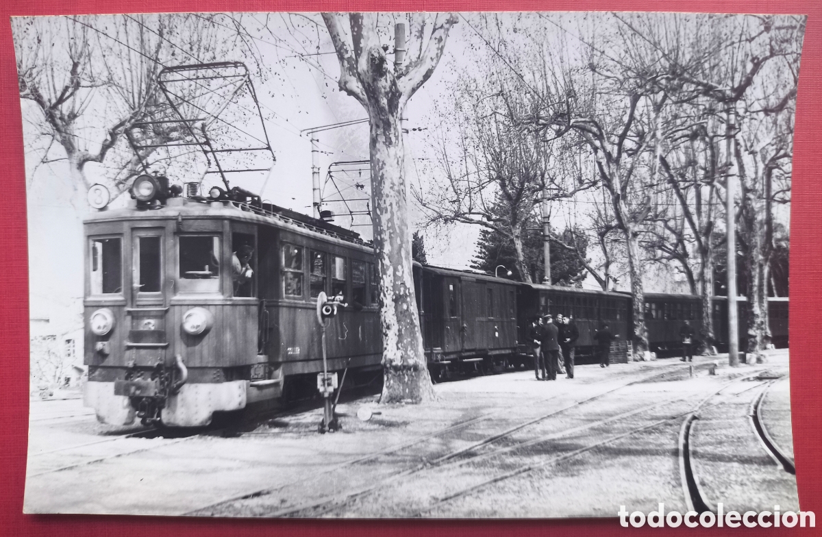 Fotografia antica: S&Oacute;LLER FERROCARRIL TREN FOTOGRAF&Iacute;A ARXIU CUY&Aacute;S PALMA MALLORCA C. 1960