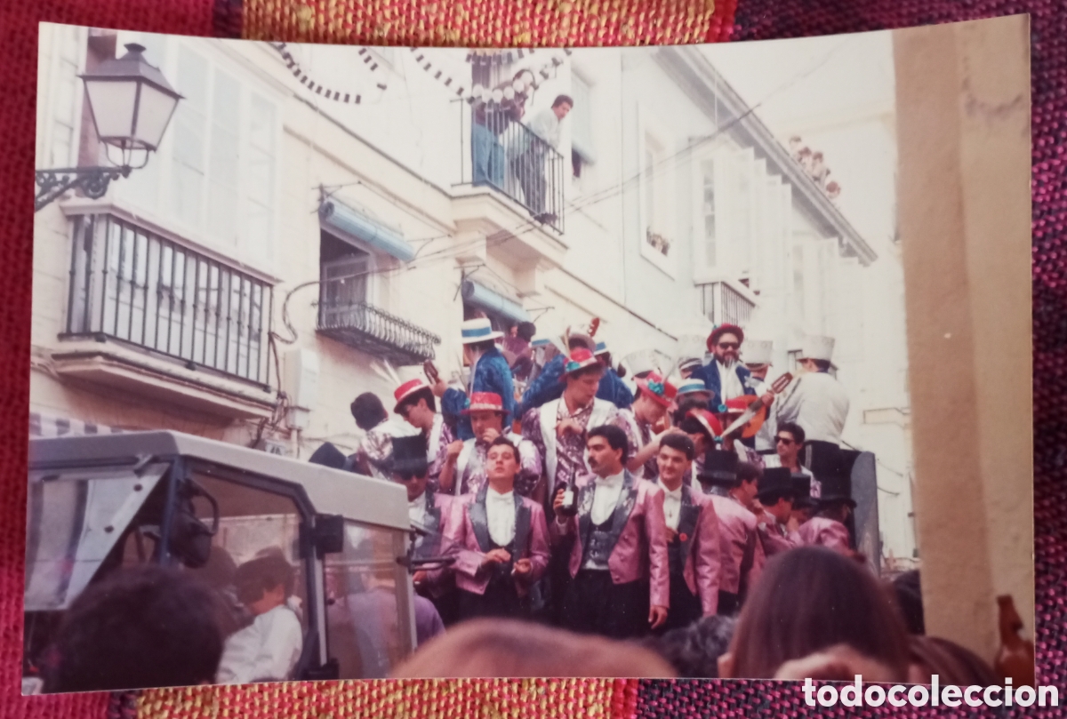 Fotograf&iacute;a antigua: Carnaval de C&aacute;diz foto original coro posiblemente coro de los ni&ntilde;os que no pare la musica 1990