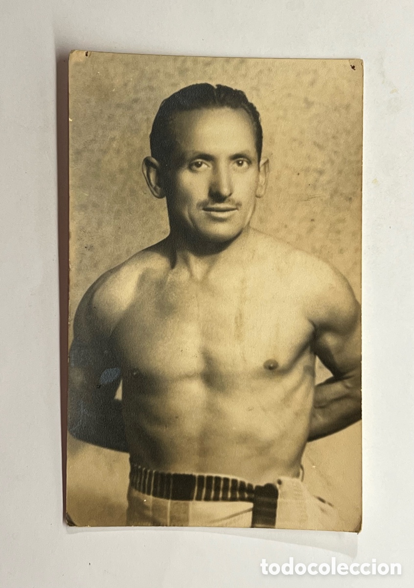 Fotograf&iacute;a antigua: BOXEO VALENCIA. PEPIN .. GARC&Iacute;A &Aacute;LVAREZ ? Foto Guzm&aacute;n. Febrero de 1953