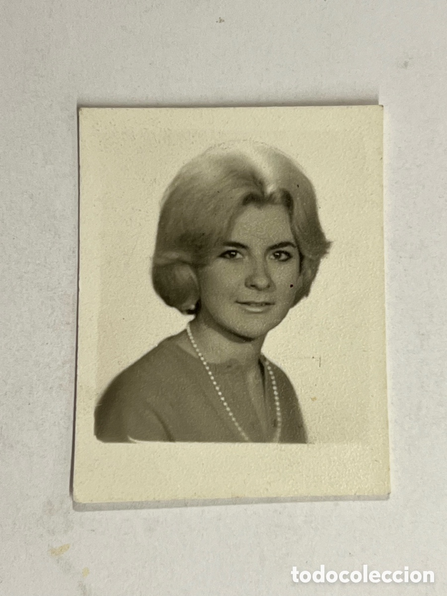 Fotograf&iacute;a antigua: FOTOMATON. Fotograf&iacute;a Rubia de Bote.. Aquellos peinados sesenteros.. (h.1960?)