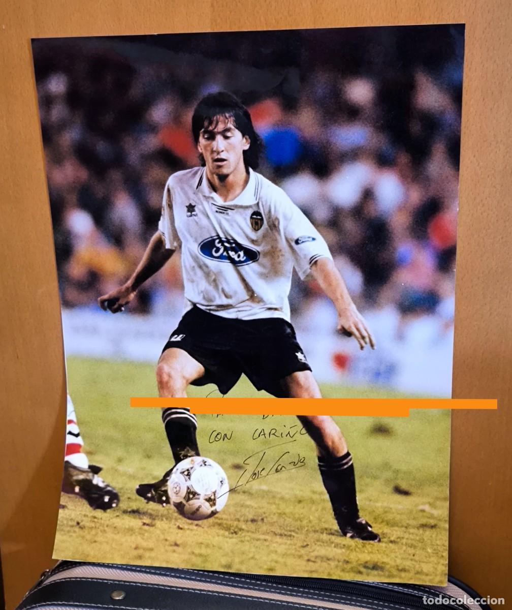 Fotograf&iacute;a antigua: Fotograf&iacute;a. Jugador del Valencia club de f&uacute;tbol. Foto Gran tama&ntilde;o.