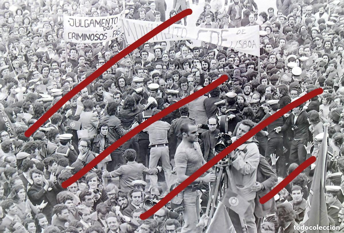 Fotograf&iacute;a antigua: Revoluci&oacute;n de los Claveles Portugal - NEGATIVO DE CELULOIDE - A Revolu&ccedil;&atilde;o dos Cravos