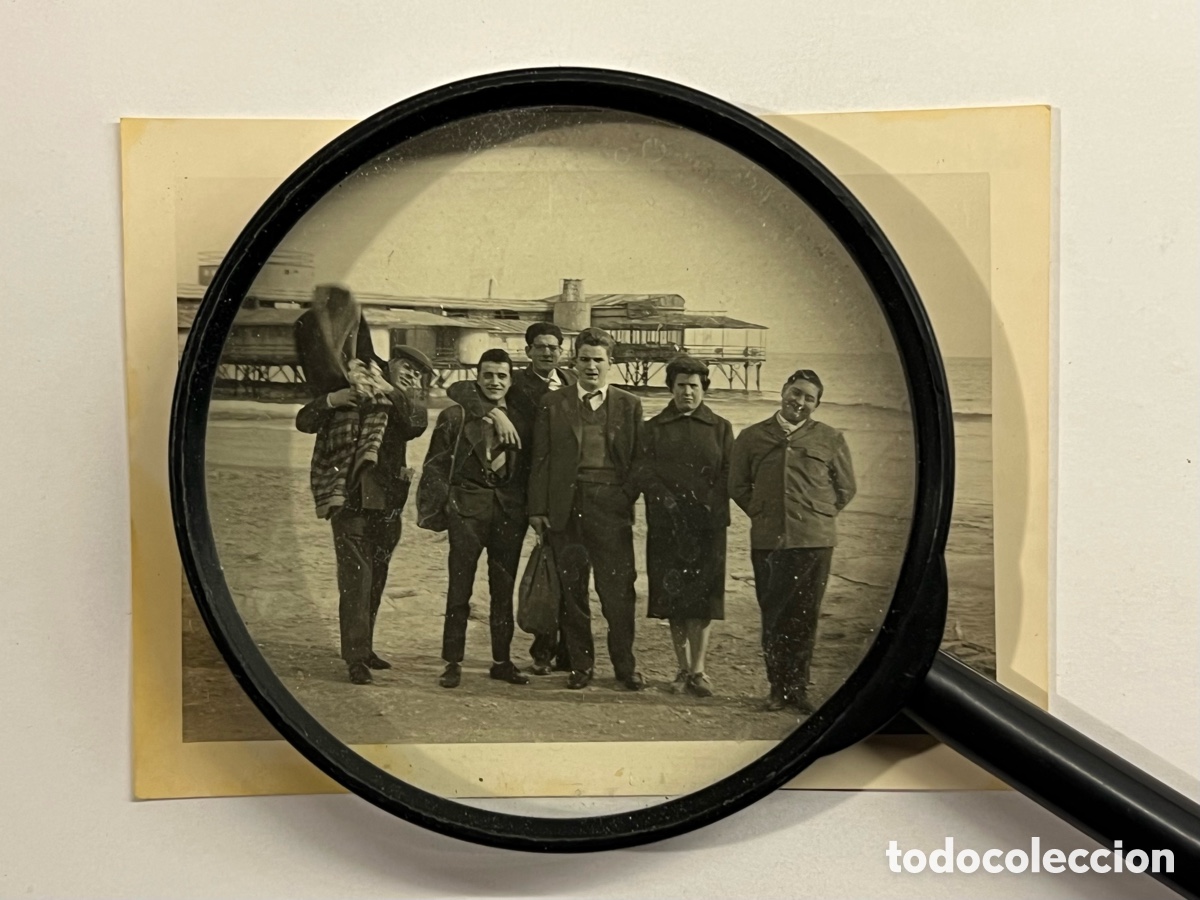 Fotograf&iacute;a antigua: ALICANTE. Fotograf&iacute;a antigua Puerto. Casas de ba&ntilde;os .. (a.1959) Med&iacute;das: 8 x 12 cm.