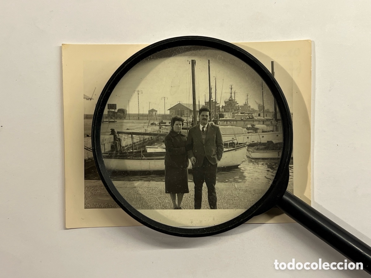 Fotograf&iacute;a antigua: ALICANTE. Fotograf&iacute;a antigua Puerto. Al fondo destructores Armada Espa&ntilde;ola.. (a.1959)