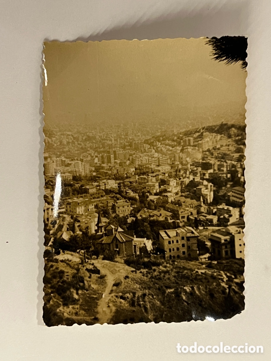 Fotograf&iacute;a antigua: BARCELONA.. Vista Panor&aacute;mica de la ciudad desde el Tibidabo&hellip; (h.1950?) Med&iacute;das: 10,5 x 8 cm