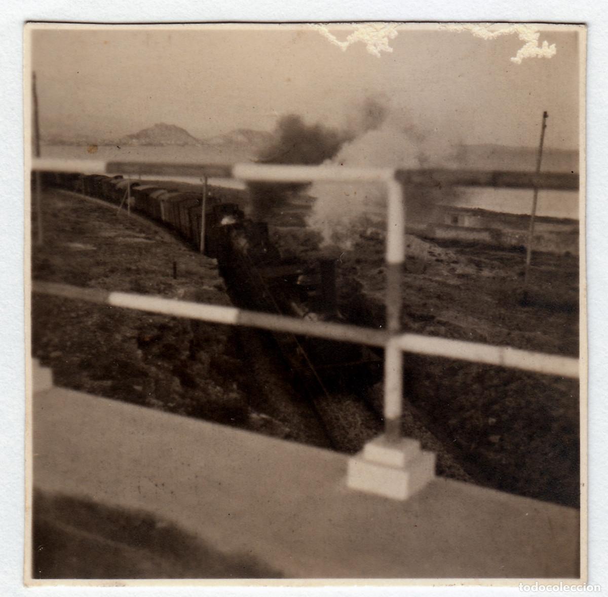 Fotograf&iacute;a antigua: Alicante. Ferrocarril. Tren minero?. A&ntilde;os 50 pc