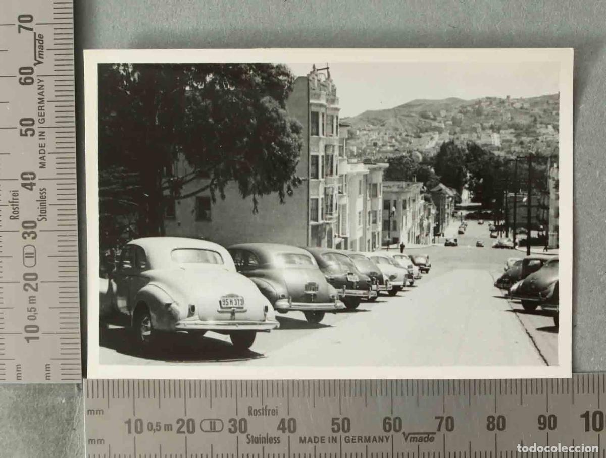 Antique Photography: FOTOGRAFIA. San Francisco - California - Vista de la calle. VEHICULOS USA HACIA 1940