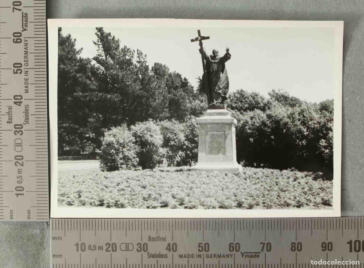 Antique Photography: FOTOGRAFIA. Monumento a San Jun&iacute;pero Serra - San Francisco - California USA HACIA 1940