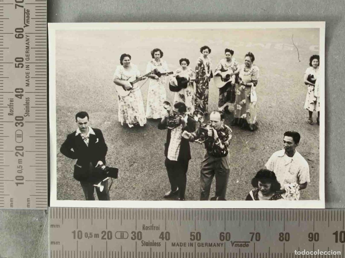 Fotograf&iacute;a antigua: FOTOGRAFIA. RECIBIMIENTO HONOLULU. AEROPUERTO USA HACIA 1940