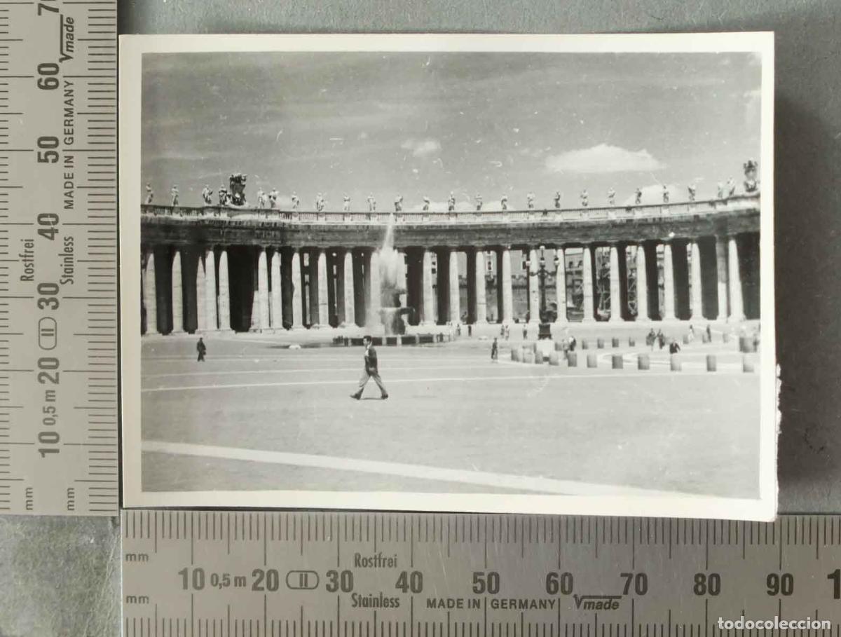 Fotograf&iacute;a antigua: FOTOGRAFIA. Roma - Piazza San Pietro - Fontana di Carlo Maderno ROMA HACIA 1940