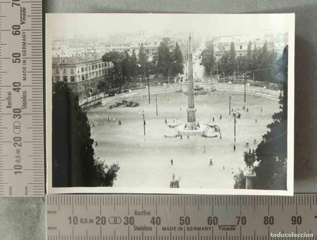 Fotograf&iacute;a antigua: FOTOGRAFIA. Roma - Piazza del Popolo vista dal Pincio - ROMA HACIA 1940