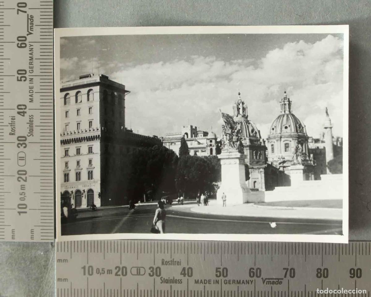 Fotograf&iacute;a antigua: FOTOGRAFIA. Piazza Venezia - &Eacute;glise Santissimo Nome di Maria al Foro Traiano - ROMA HACIA 1940