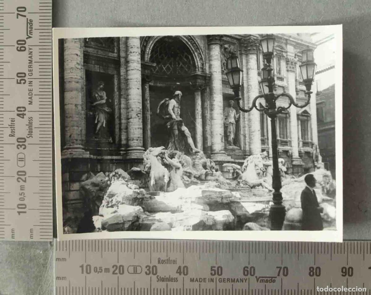 Fotograf&iacute;a antigua: FOTOGRAFIA. Roma - Fontana di Trevi ROMA HACIA 1940